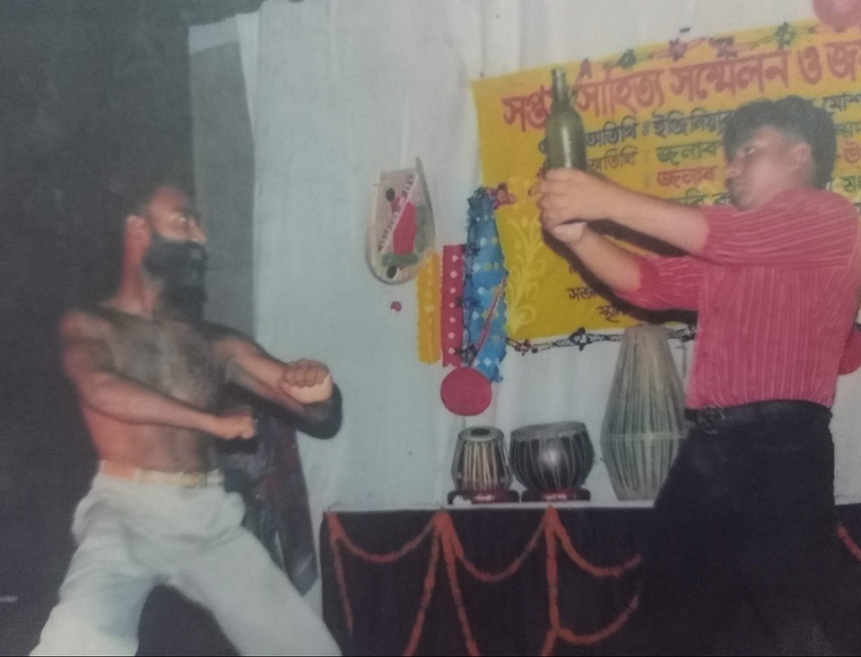 on 1990 when father of international gold medal award akm farhadul kabir was legendary matarial arts on (many kinds of different style experts) international champion